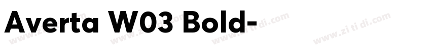 Averta W03 Bold字体转换